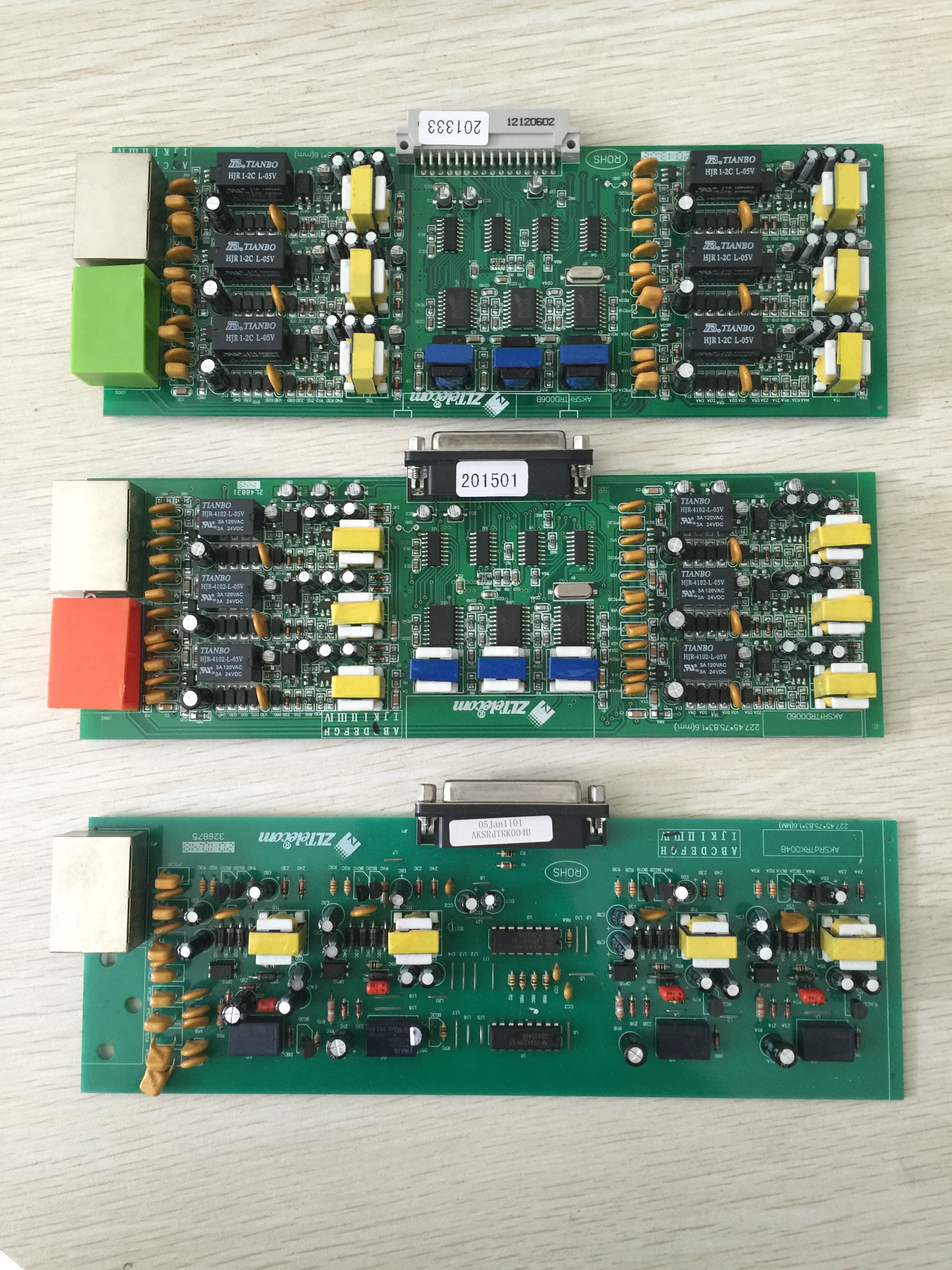 Zhonglian telephone switch AK8120-RD 6-way relay board external board TRK board