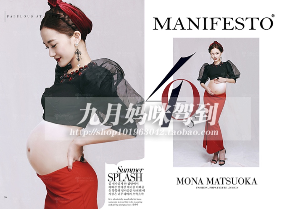 85 phụ nữ mang thai ảnh chụp ảnh quần áo chụp ảnh trang phục studio quần áo mang thai retro hiện đại cho thuê cá tính shop quần áo bầu