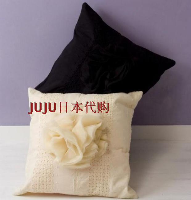 *Japan Cushion Pillow Cover Cutwork Embroidery Original Three-dimensional Tulle Flower Pattern 2 Colors 7 15