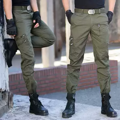 Military fans outdoor summer thin hot-selling pure cotton scratch-resistant wear-resistant casual camouflage 101 airborne division tooling training pants