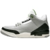 Air Jordan 3 Retro Aj3 Mens Manuscript Chlorophyll Grey White Green Green Basketball Shoes 136064-006 - Giày bóng rổ