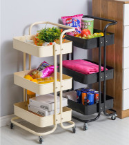 Beauty nail cart storage rack kitchen rack mobile wheeled hairdressing trolley bedroom cosmetic rack