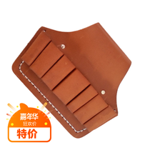 Kit factory direct sales all cowhide electrician belt electrician seven-pair clamp set electrical repair bag wear-resistant