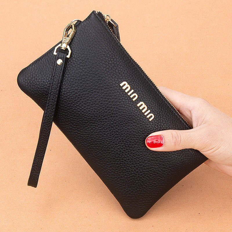 Wallet female niche design first layer leather clutch bag 2021 new leather female wallet large capacity long wallet
