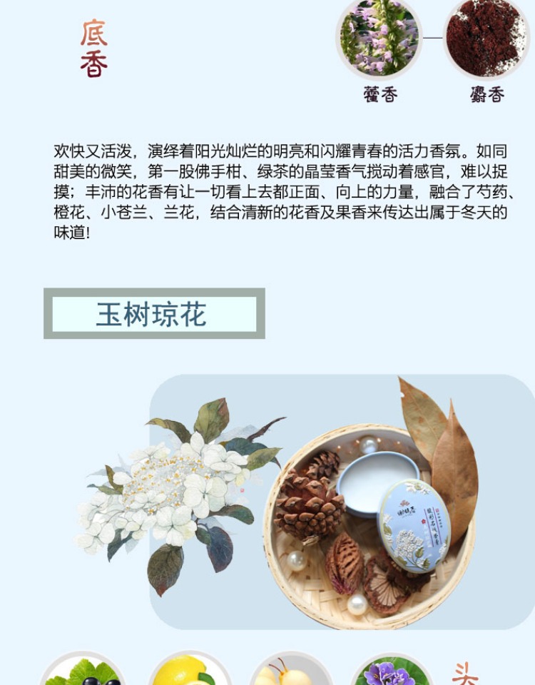 Hàng Trung Quốc Xie Yuchun 馥 彩 名媛 香膏 Nước hoa đặc có mùi thơm lâu trôi - Nước hoa nước hoa blue