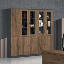 Fuyong Office Wooden File Cabinet Boss Cabinet with Locked Locked Cabinet Office Furniture Combined High Cabinet
