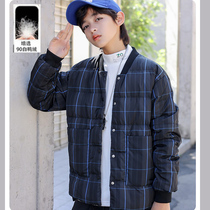 EAAE2021 new boy down liner light and thin children white duck down medium and big child teenagers plus size number