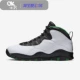 OK Sports Air Jordan AJ10 Seattle Supersonic Black, White and Green Basketball Shoes 310806-137 - Giày bóng rổ