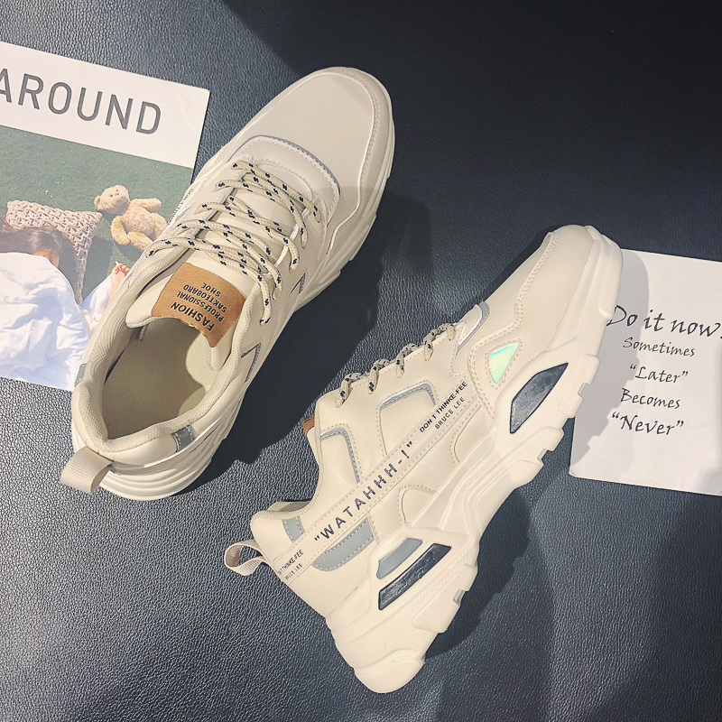 Men's shoes Summer 2022 new trends 100 hitch for men sports casual old fathers Tide Shoes students Heightening Board Shoes