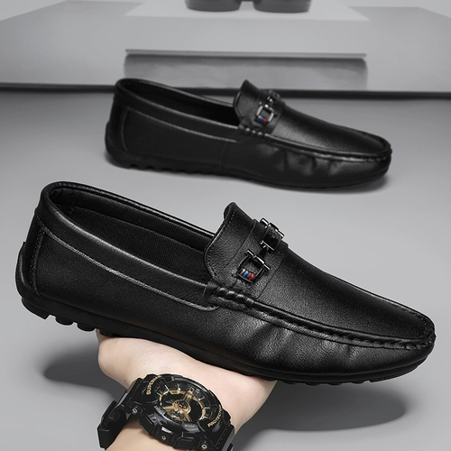 Летняя обувь в английском стиле, рабочие туфли для отдыха для кожаной обуви, в британском стиле, мягкая подошва