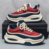 Мужская летняя универсальная спортивная высокая обувь для отдыха на платформе, премиум класс