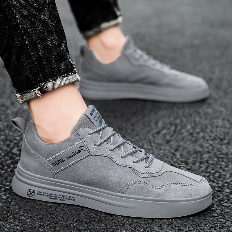 Spring men's shoes 2022 New Korean version Trend Student retro board shoes 100 hitch casual sports exploits wave shoes