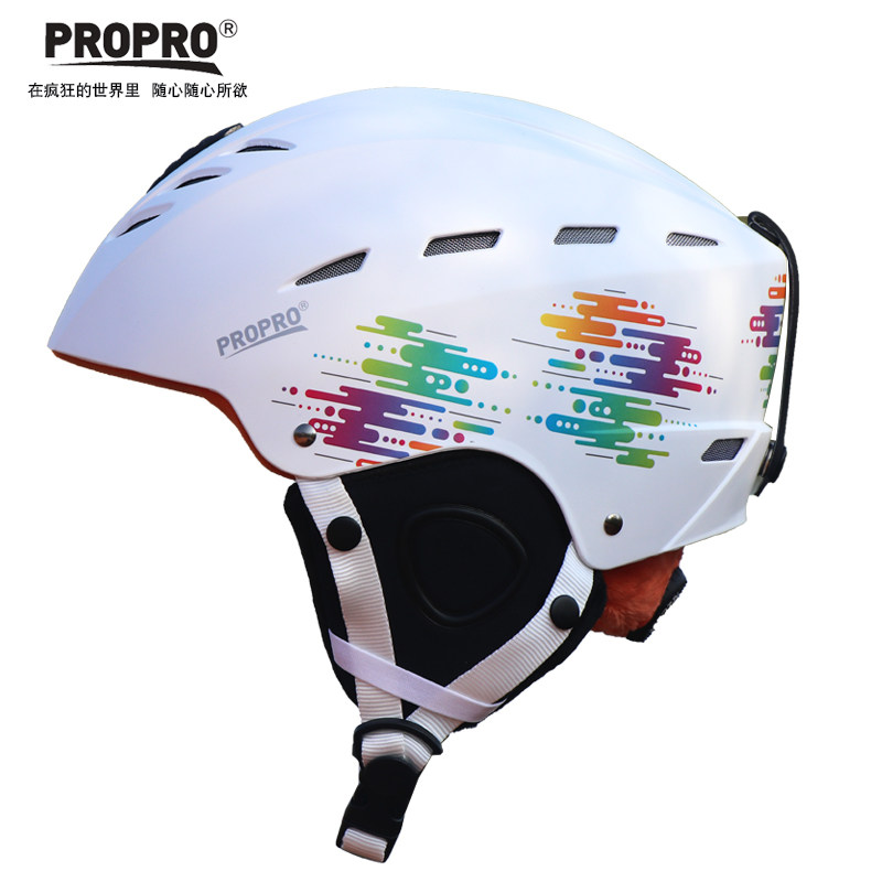 PROPRO New Ski Safety Hat Single Double Ski Equipment Equipped with Men and Women Warm Prevention Breakthrough Helmets