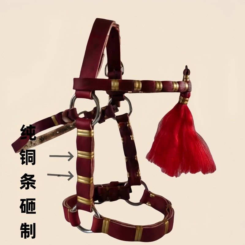 老式马术用品:栓毛驴骡子马笼头龙头龙套,纯手工制作马具全解析!🐎-牵马-淘宝百科网