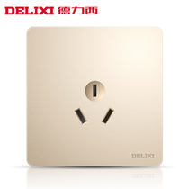 Dresi home wall 16A An 3 pole triple hole air conditioning socket panel macroporous three-plug high power special gold