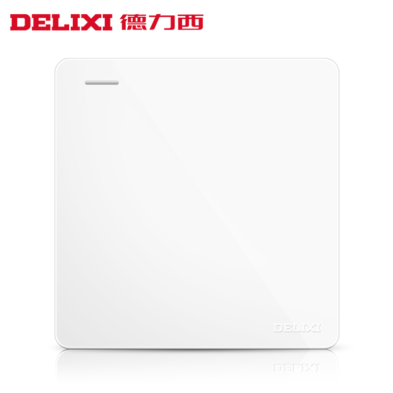 Delixi type 86 wall household power supply lamp 1 one single open one open double switch panel wall-mounted concealed
