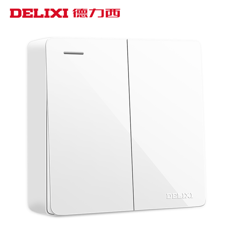 Dresi 86 Type of wall Ming fit two open single control switch panel 2 open double link single control power Ming wire box switch