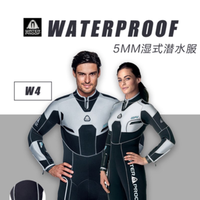 WaterProof W4 5mm human body diving suit stereo cutting to warm and comfortable wet clothing and scuba deep dive