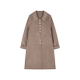 XWI/Xinwei French lapel coat woolen double-sided temperament women's winter temperament commuting simple wool length mid-length coat