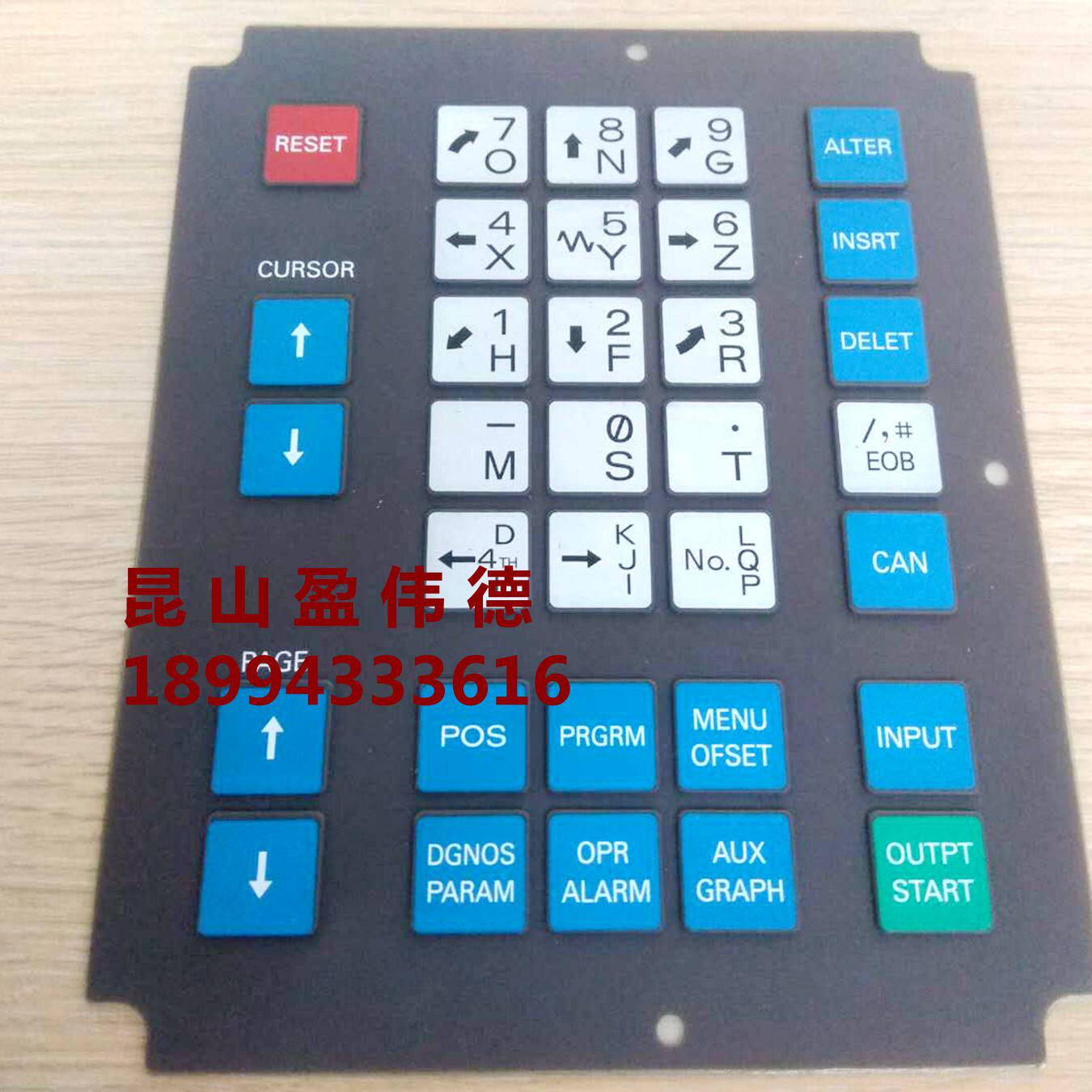Hot selling Fanuc operation panel A98L-0001-0518#M02 silicone button panel membrane