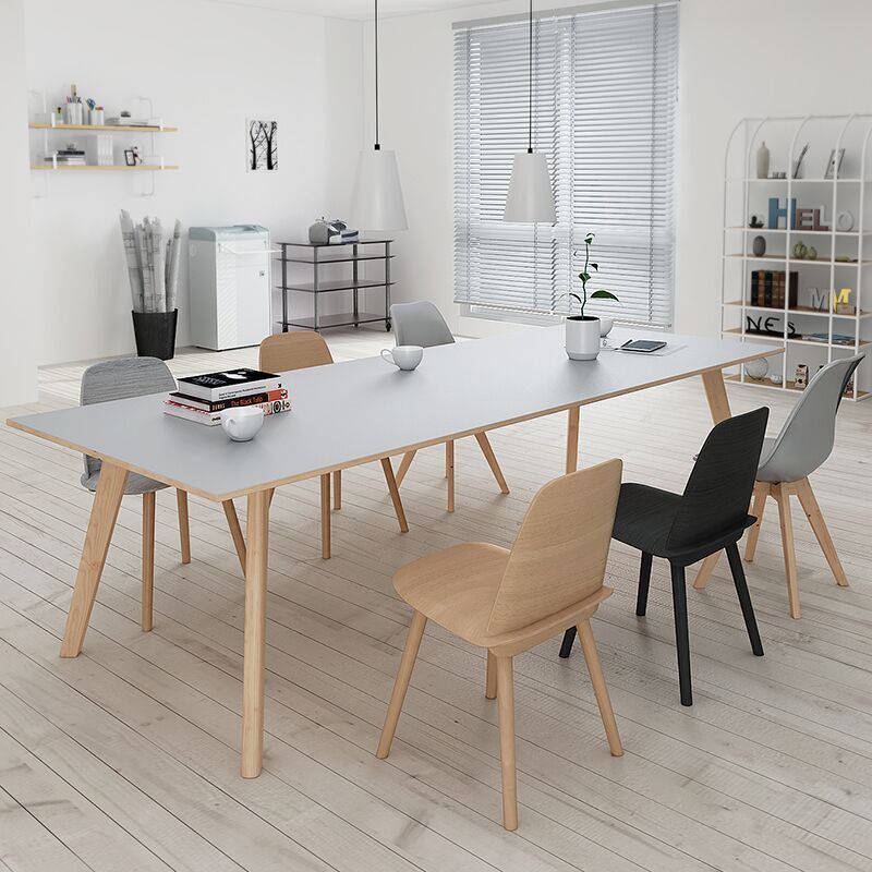 Nordic Light Extravaganza Large Solid Wood Meeting Table Minimalist Business Desk Training Table Creative Long Talks Table Bench