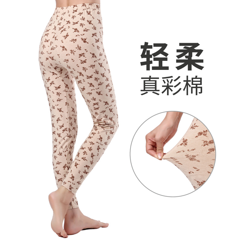 Elderly cotton pants women's pure cotton color cotton autumn pants single piece of middle-aged and elderly bottoming large size cotton wool warm lining pants thin