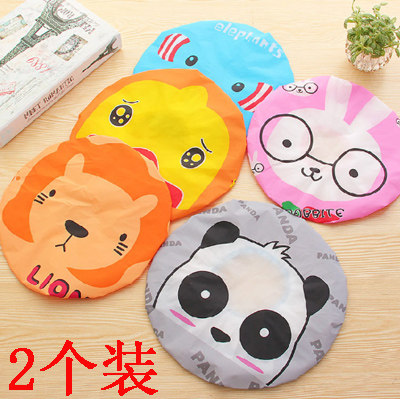 Thickened shower cap waterproof shower cap shower double head cap kitchen anti-fume hat ladies bath wig
