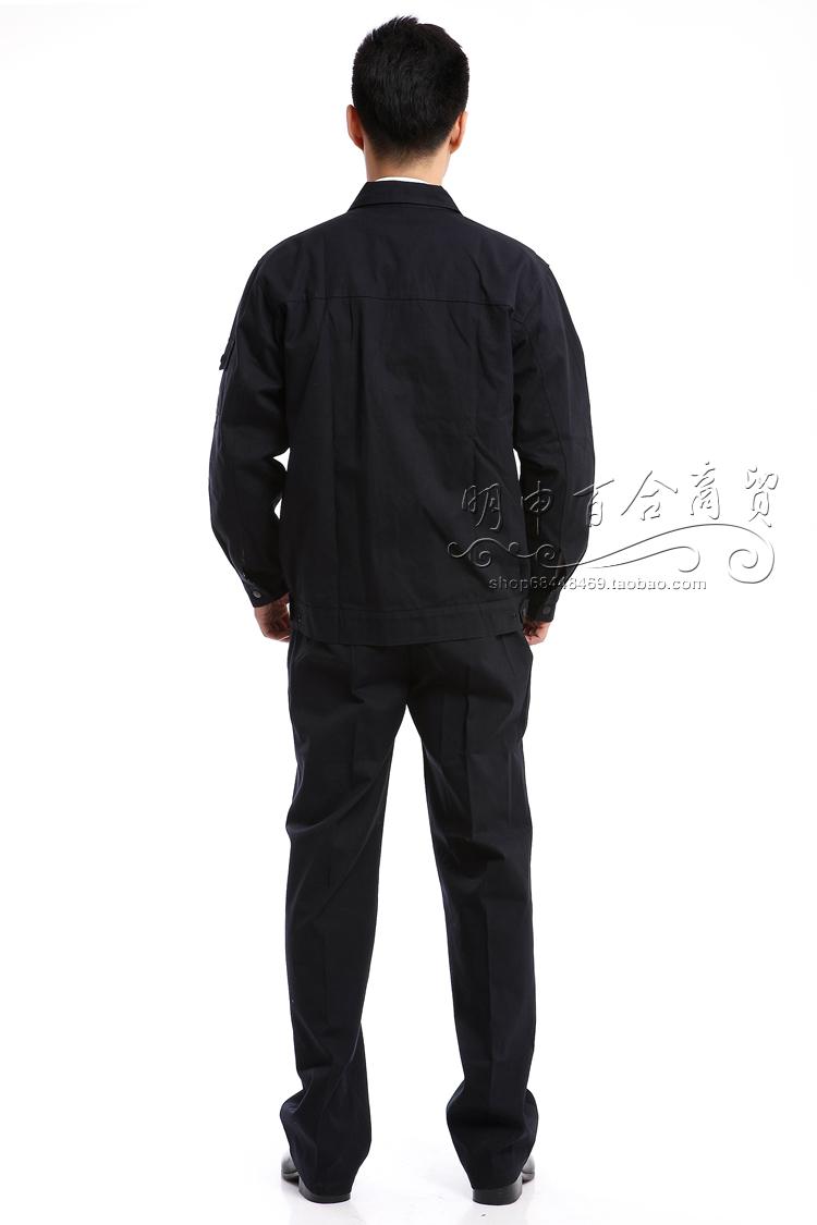 Bông chống tĩnh điện thợ hàn dài tay mùa thu và mùa đông khách sạn bộ phận kỹ thuật đồng phục thiết lập tự động sửa chữa bảo trì quần áo làm việc bộ đồ mặc nhà