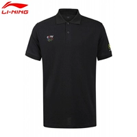 Li Ning nam ve áo ngắn tay áo thể thao và giải trí loạt POLO áo 1TSCA01 áo polo cá sấu