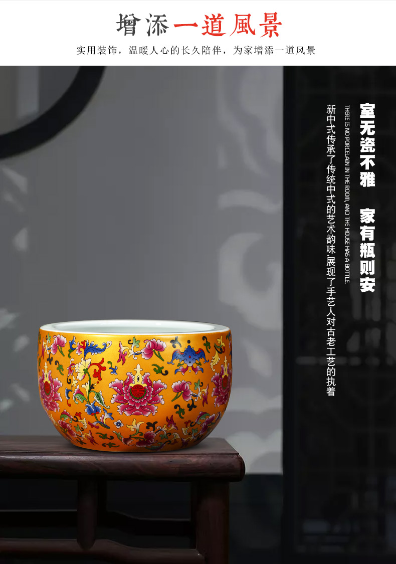 Jingdezhen ceramics cornucopia sitting room porch feng shui opening gifts decorative furnishing articles furnishing articles a thriving business. A basin