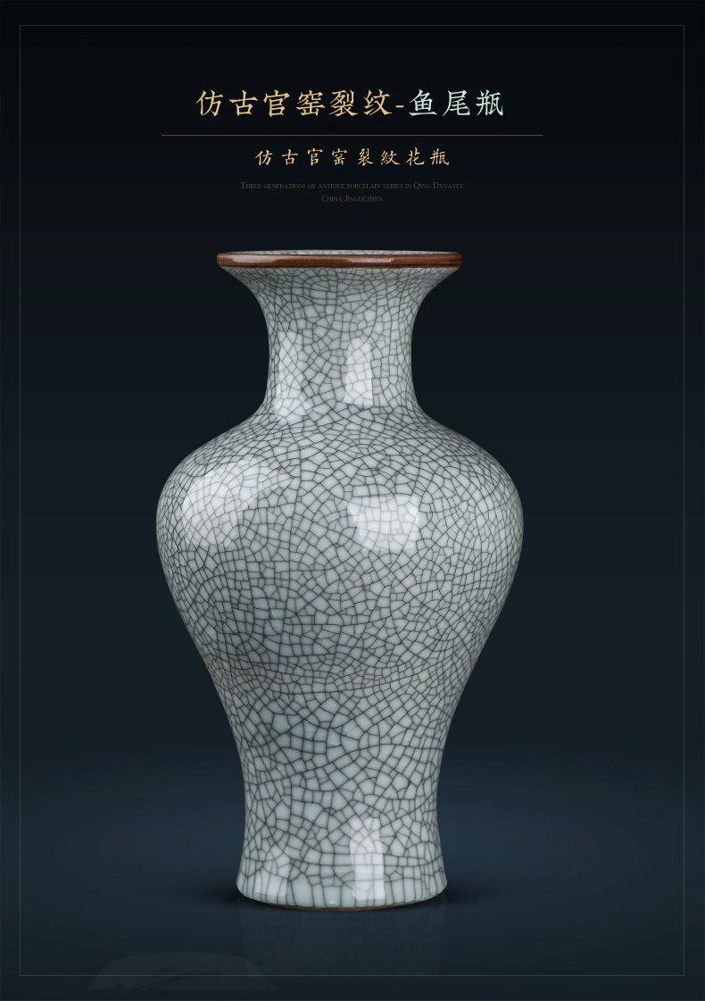 Jingdezhen ceramics sitting room place of new Chinese style household act the role ofing is tasted rich ancient frame antique vase wine accessories