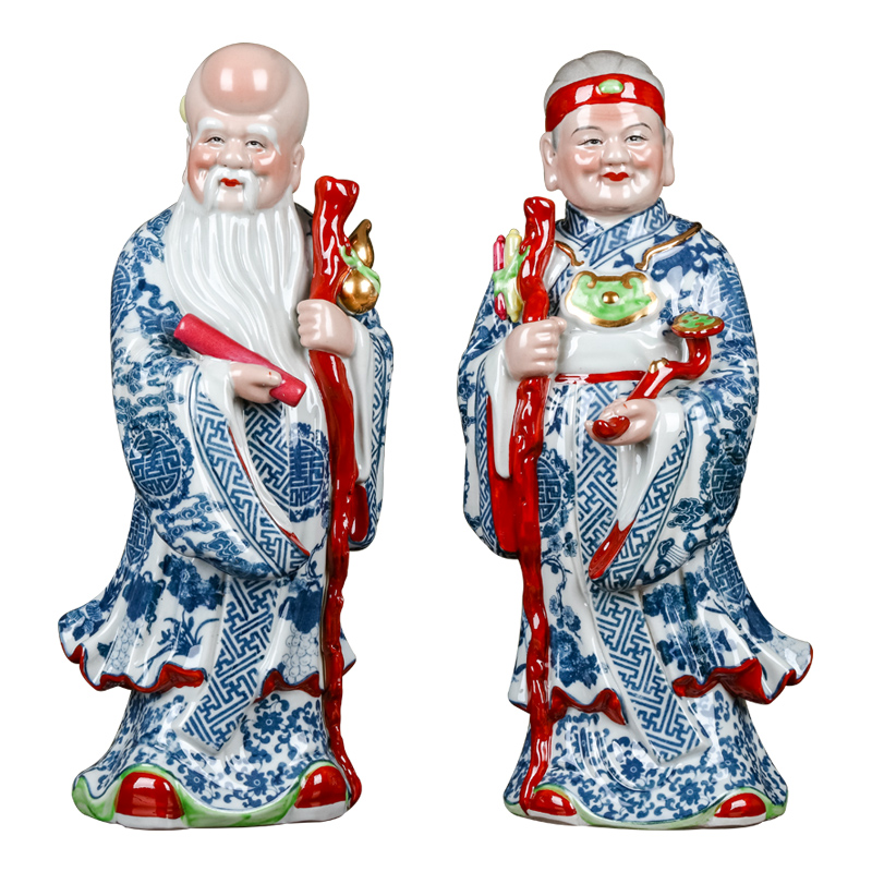 Jingdezhen ceramics is placed on the new Chinese style household life of male ShouPo elders sitting room adornment birthday gifts