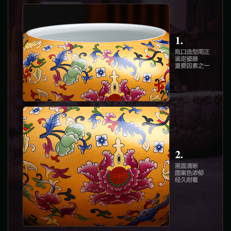 Jingdezhen ceramics cornucopia furnishing articles of TV ark, rich ancient frame of Chinese style household, office decoration