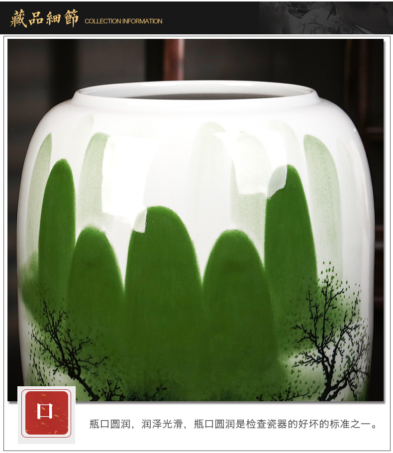 Jingdezhen ceramics hand - made antique Chinese vase the receive the sitting room is the study of calligraphy and painting scroll of painting and calligraphy barrel cylinder furnishing articles