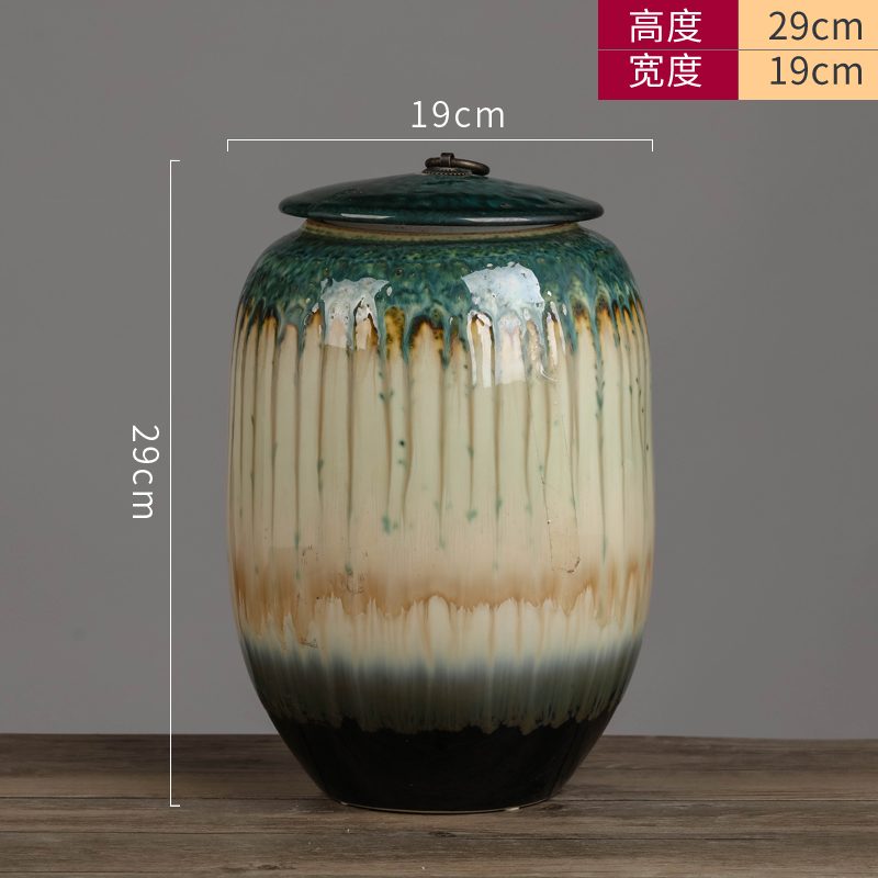 Jingdezhen ceramic vases, flower arranging clearance storage tank porch of new Chinese style household adornment handicraft furnishing articles