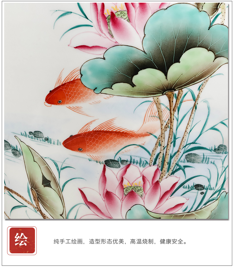 Jingdezhen ceramics famous master hand draw every year more than the vase furnishing articles furnishing articles sitting room porch decoration