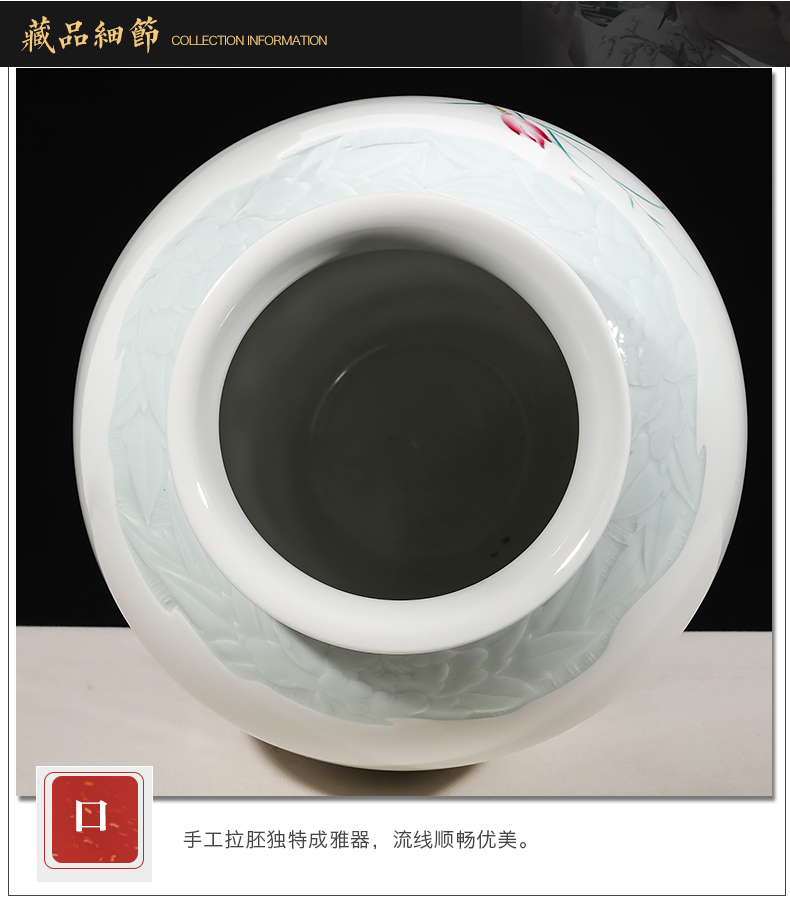 Jingdezhen ceramics famous master hand draw every year more than the vase furnishing articles furnishing articles sitting room porch decoration