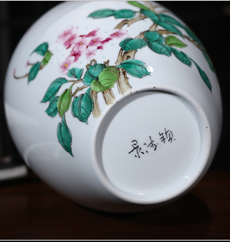 The Master of jingdezhen ceramics hand - made MeiKaiWuFu vases, flower arranging furnishing articles of Chinese wine home decoration