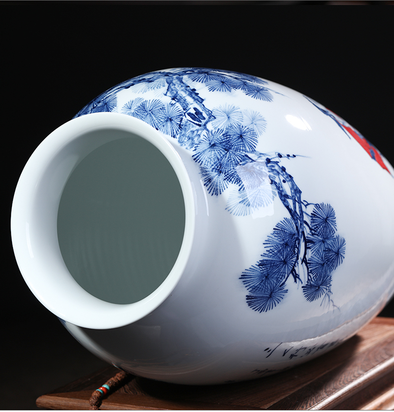 The Master of jingdezhen ceramics hand - made vases, flower arranging large Chinese style household adornment ornament gift porcelain sitting room