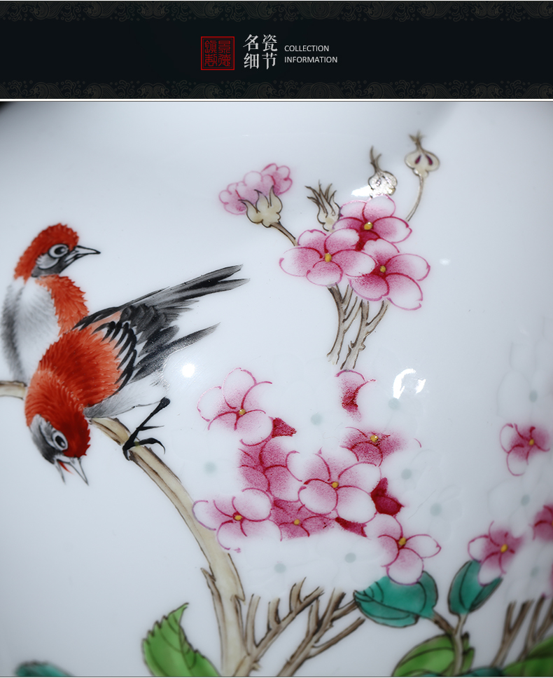 The Master of jingdezhen ceramics hand - made MeiKaiWuFu vases, flower arranging furnishing articles of Chinese wine home decoration