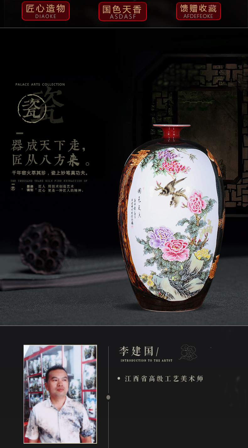 Jingdezhen ceramics manual creative variable of large vases, Chinese style living room home furnishing articles gifts