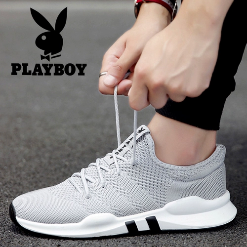 Playboy, мужская зимняя дышащая тонкая сетчатая дезодорированная универсальная обувь для отдыха, для бега