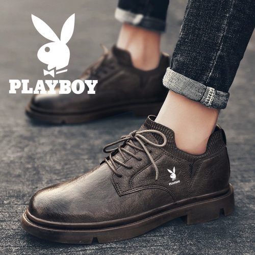 Playboy, Martens, мужская зимняя трендовая универсальная обувь для кожаной обуви для отдыха, в корейском стиле