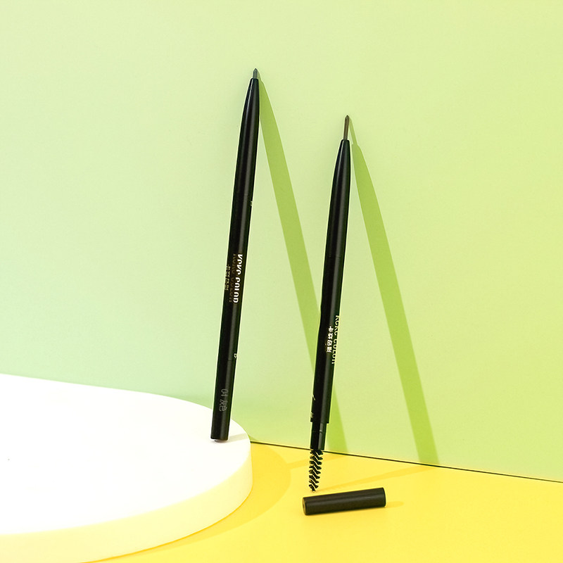 2 Kachi color eyebrow pens waterproof and sweat-proof long-lasting non-decolorization extremely fine superfine head Khaqi female beginners