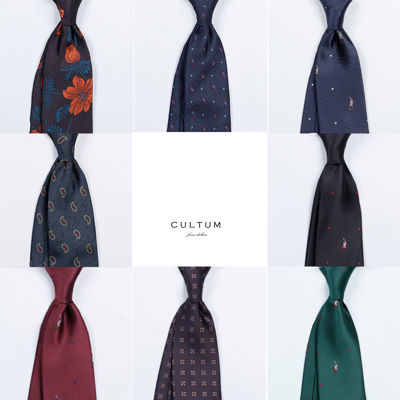 Business Men's Tie Classic Arrow Tie Trend Retro Pattern Embroidered Suit Tie British Yuppie Tie