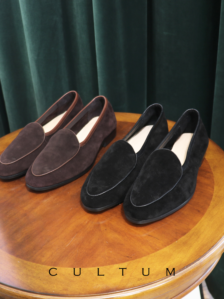 Medium Van exclusive custom genuine leather Korean version casual One foot pedal light mouth Lefu shoes men's business anti-suede set foot leather shoes