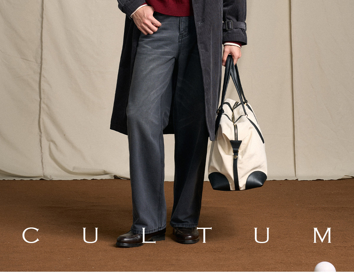 CULTUM Mid-Length Double-Breasted Trench Coat