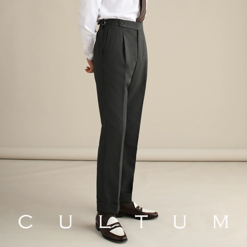 CULTUM Шерстяные штаны, пиджак классического кроя, костюм, высокая талия