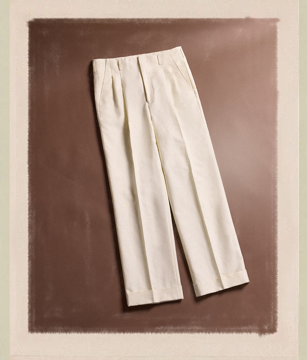 CULTUM Straight-Leg Pleated Trousers