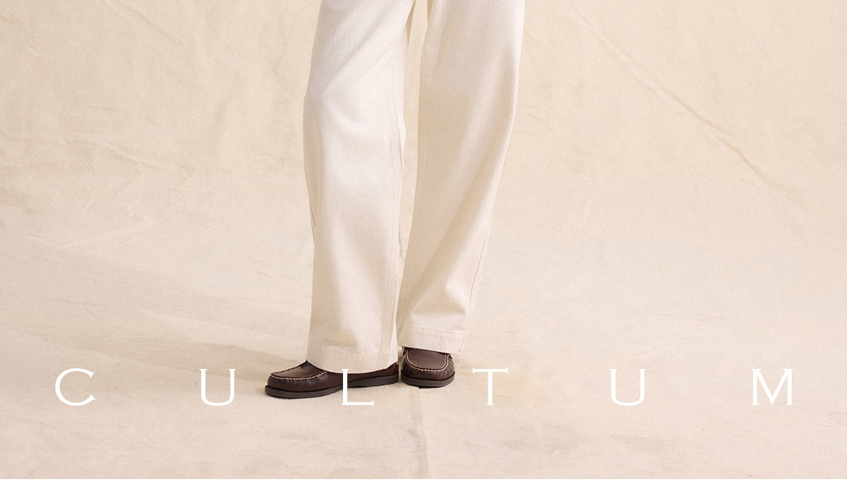 CULTUM Navy Striped Half-Placket Polo